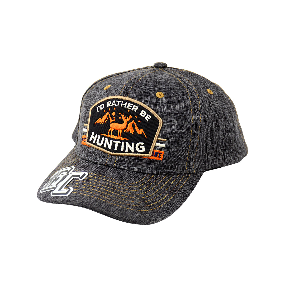 Snapback "I'D Rather Be Hunting" Hat Embroidered