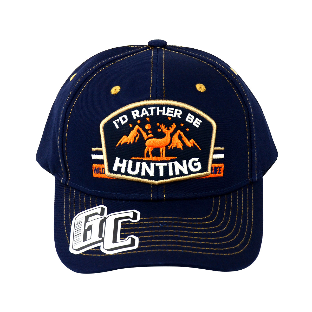Snapback "I'D Rather Be Hunting" Hat Embroidered