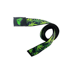 Unisex Belt One Size All - Green Cannabis Leaf Prints